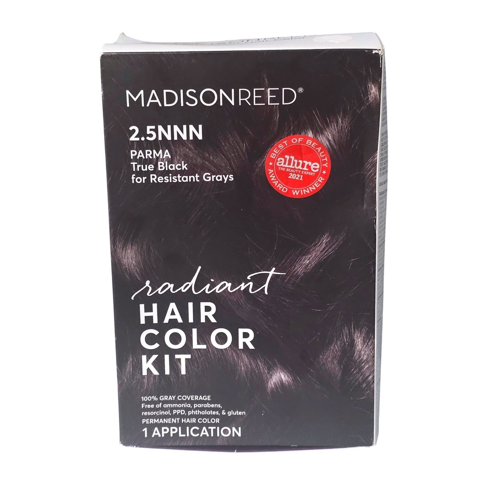 Madison Reed Radiant Hair Color Kit 2.5NNN Parma True Black Resistant Grays NEW